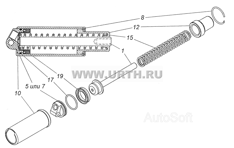 53205-3570210 Цилиндр пневматический 35x65